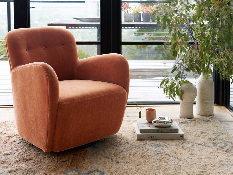 Sven Upholstered Swivel Chair - AS Kids - 