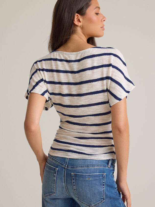 Emersyn Striped Fitted Top Detail 5 - AS Kids