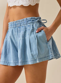 Leo Pleated High Waisted Shorts Detail 3 - ALTAR'D STATE KIDS