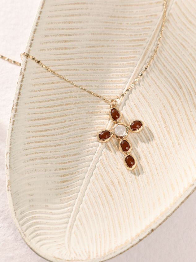 Coin Pearl Cross Necklace - AS Kids