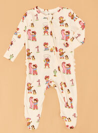 Vintage Cowgirl Ruffle Footie Detail 2 - ALTAR'D STATE KIDS
