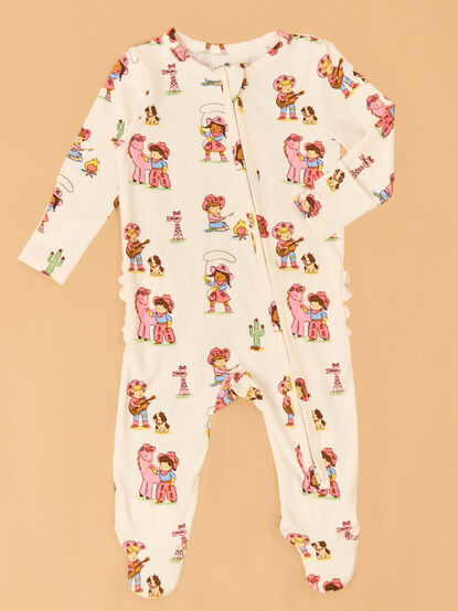 Vintage Cowgirl Ruffle Footie - ALTAR'D STATE KIDS