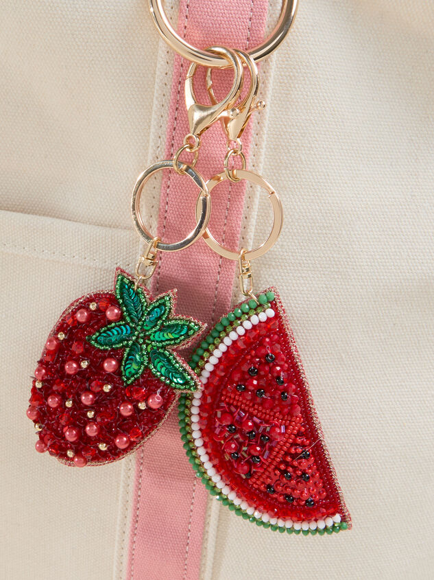 Beaded Watermelon Bag Charm Detail 4 - ALTAR'D STATE KIDS