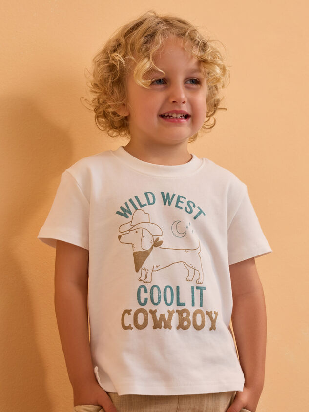 Cool It Cowboy Tee Detail 4 - AS Kids