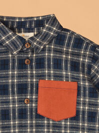 Jacob Plaid Toddler Flannel Detail 2 - AS Kids