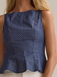Effie Polka Dot Pleated Tank Detail 2 - AS Kids