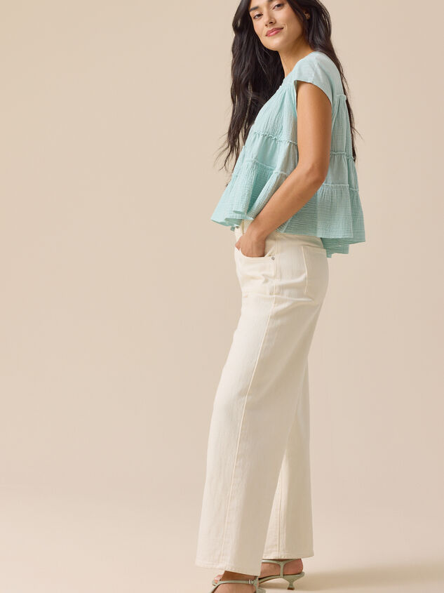 Mara Tiered Babydoll Top Detail 3 - ALTAR'D STATE KIDS