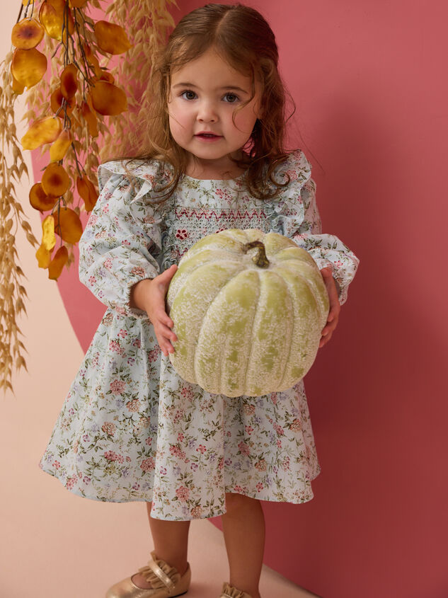 Diana Ditsy Floral Dress Detail 3 - AS Kids