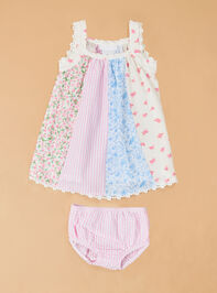 Adria Paneled Floral Mix Dress - AS Kids