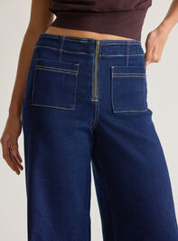 Hayla High Rise Front Zip Jean Detail 2 - AS Kids