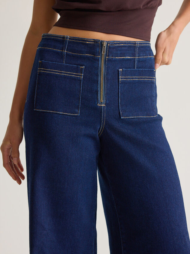 Hayla High Rise Front Zip Jean Detail 2 - AS Kids