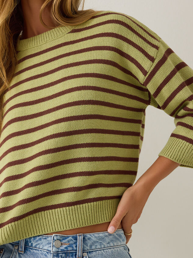 Tammy Striped Dolman Sweater Detail 4 - AS Kids