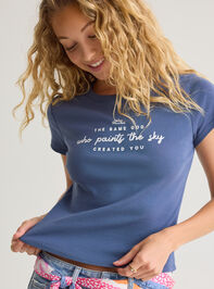 God Paints The Sky Baby Tee Detail 3 - AS Kids