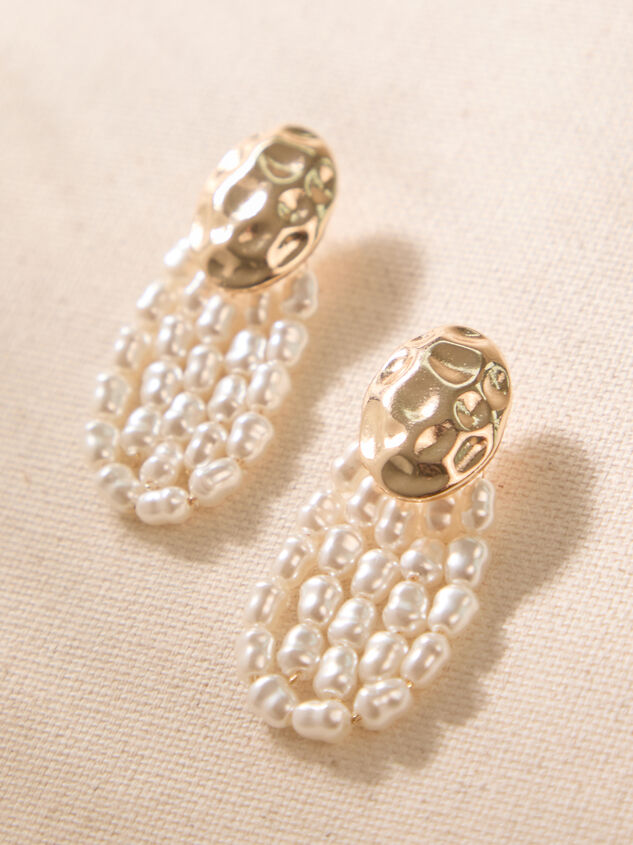 Emery Pearl Draped Earrings Detail 4 - AS Kids