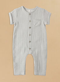 Charlie Gingham Jumpsuit by Quincy Mae - ALTAR'D STATE KIDS