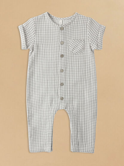 Charlie Gingham Jumpsuit by Quincy Mae - ALTAR'D STATE KIDS