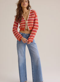 Rienna Striped Tie Front Top - ALTAR'D STATE KIDS