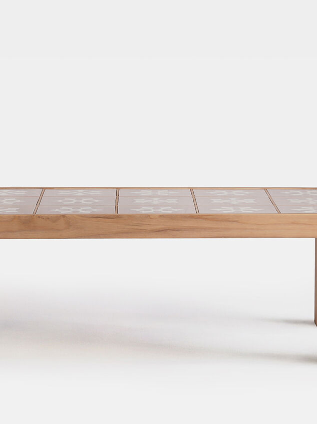 Audrey Wood Coffee Table Pink and Cream Detail 3 - ALTAR'D STATE KIDS