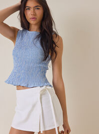 Katy Smocked Gingham Tank Top - ALTAR'D STATE KIDS