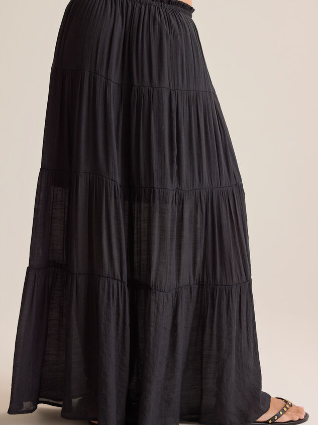 Tate Tiered Flowy Maxi Skirt Detail 4 - AS Kids