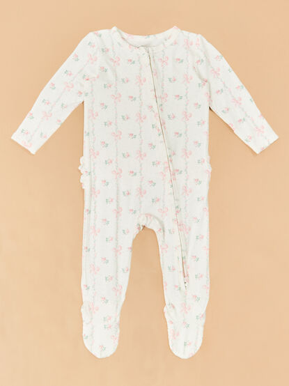 Buds & Bows Ruffle Footie - ALTAR'D STATE KIDS
