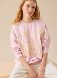 WWJD Floral Sweatshirt Detail 3 - ALTAR'D STATE KIDS