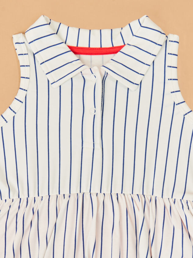 Slugger Baseball Polo Bodysuit Dress Detail 3 - ALTAR'D STATE KIDS