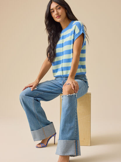 Peony Striped Sweater Vest - ALTAR'D STATE KIDS