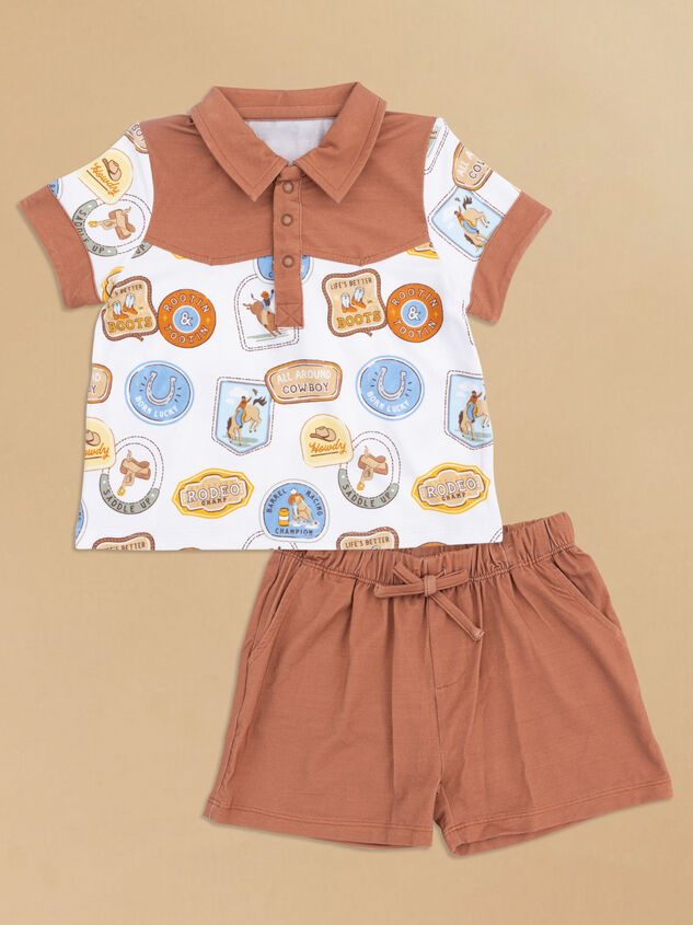 Cowboy Cutie Top and Shorts Set - ALTAR'D STATE KIDS