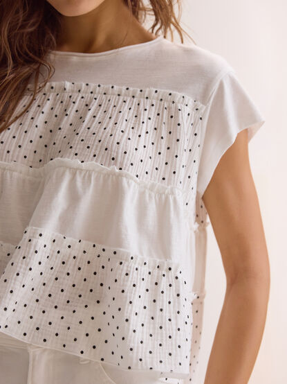 Harris Polka Dot Ruffle Top - AS Kids