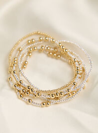 Mixed Metal Gold Bead Bracelet - AS Kids