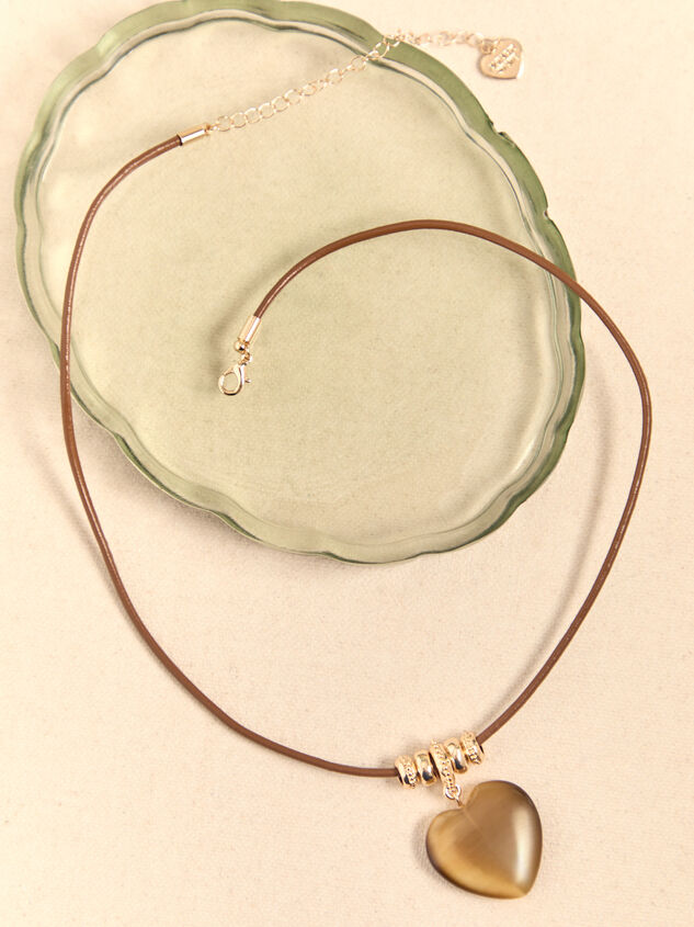 Greer Cord Heart Pendant Necklace - AS Kids