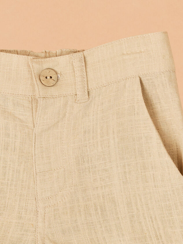 Rowan Linen Shorts Detail 2 - ALTAR'D STATE KIDS