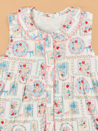Finley Floral Patchwork Smocked Dress - AS Kids