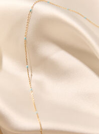 Kendall Blue Dot Necklace Detail 3 - ALTAR'D STATE KIDS