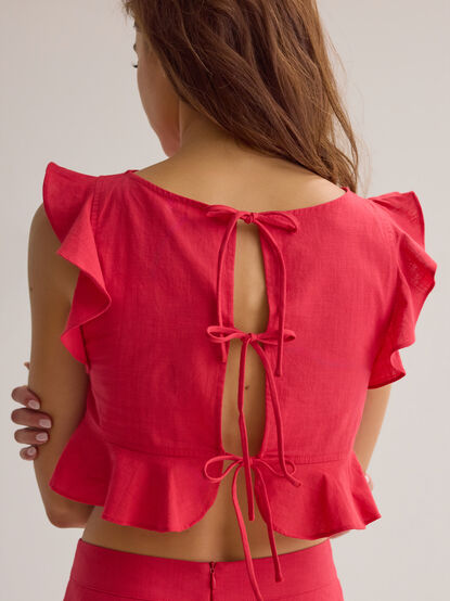 Lunella Tie Back Crop Top - AS Kids
