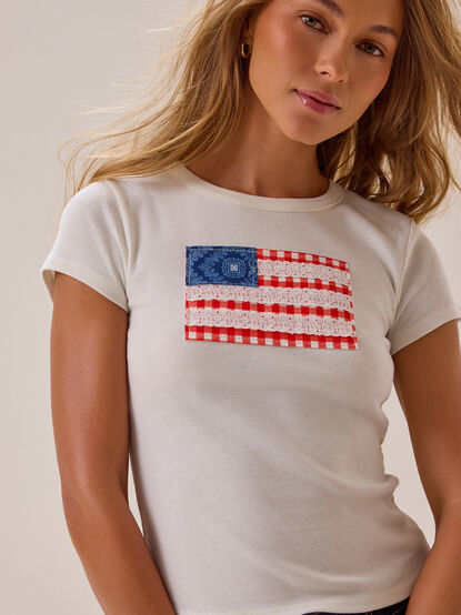 USA Flag Baby Tee - AS Kids