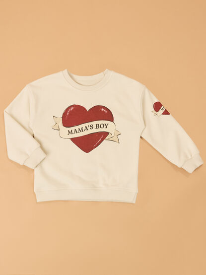 Mama's Boy Graphic Sweatshirt - AS Kids