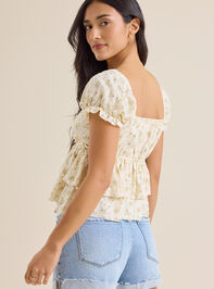 Mae Ditsy Floral Babydoll Top Detail 3 - ALTAR'D STATE KIDS