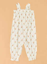 Heirloom Rose Ruffle Overall Detail 4 - ALTAR'D STATE KIDS