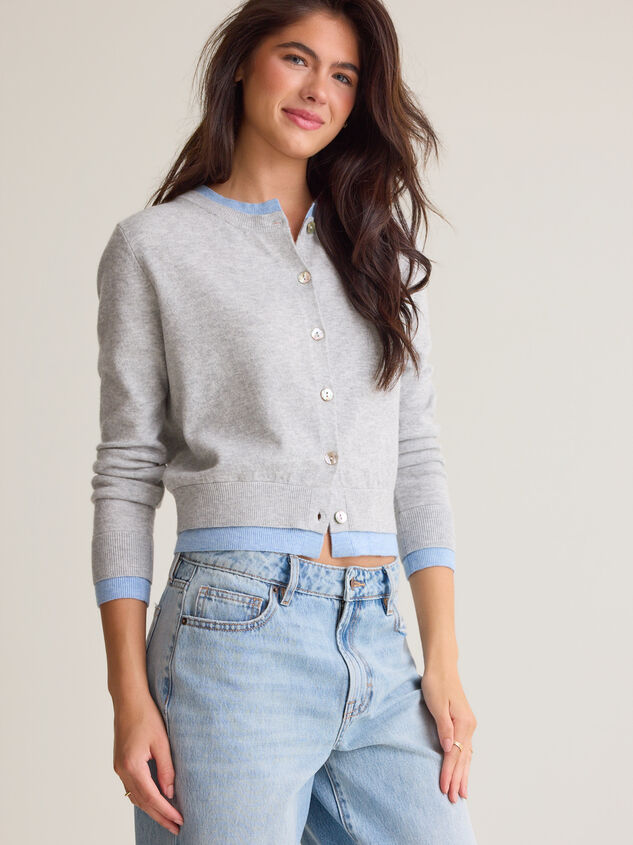 Davina Double Layer Cardigan Detail 3 - AS Kids