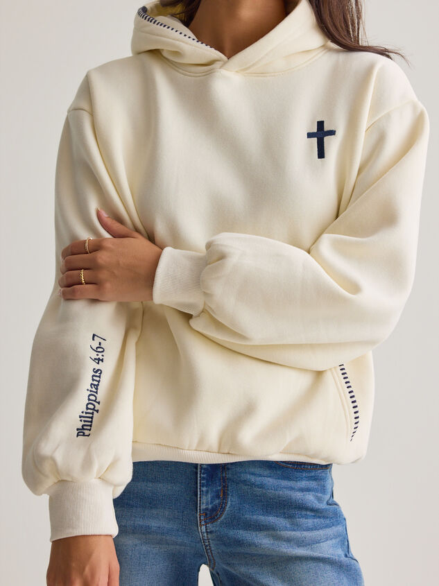 Start Your Day with A Prayer Hoodie Detail 3 - AS Kids