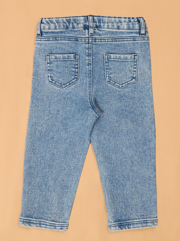Charles Classic Stretch Toddler Denim Jean Detail 3 - AS Kids