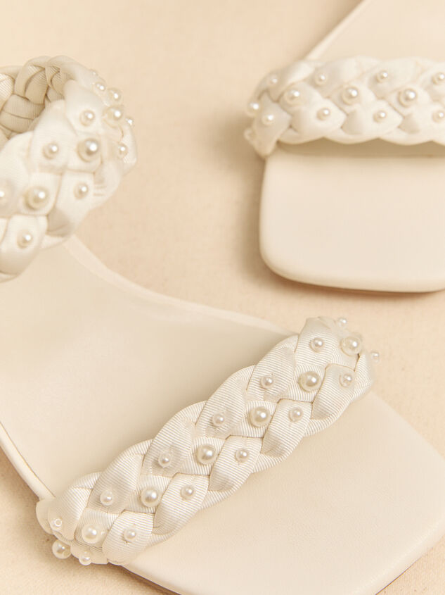 Carla Braided Pearl Heels Detail 3 - ALTAR'D STATE KIDS