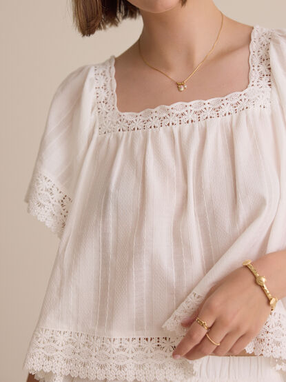 Isolde Lace Baby Doll Top - AS Kids