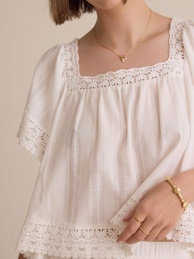 Isolde Lace Baby Doll Top Detail 2 - AS Kids