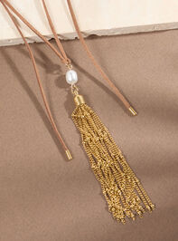 Tassel Wrap Necklace Detail 3 - ALTAR'D STATE KIDS