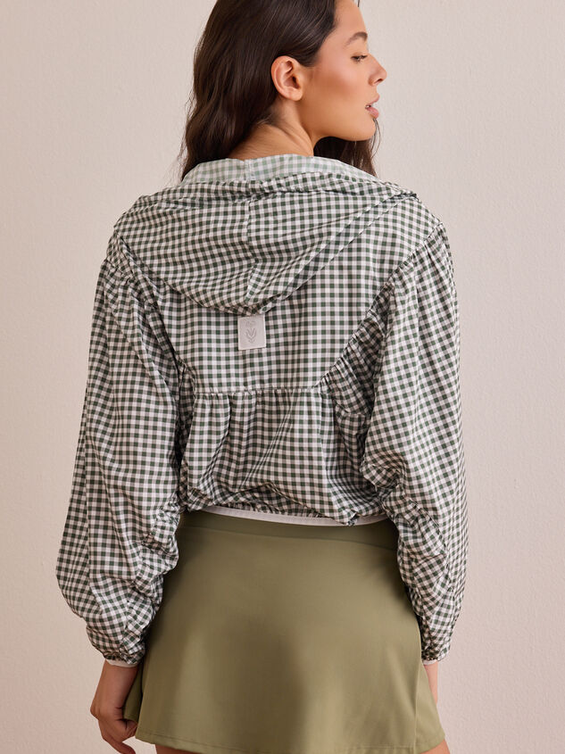 Gingham Lightweight Jacket Detail 6 - AS Kids