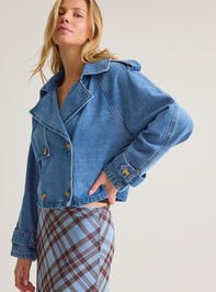 Margot Cropped Denim Trench Detail 3 - AS Kids
