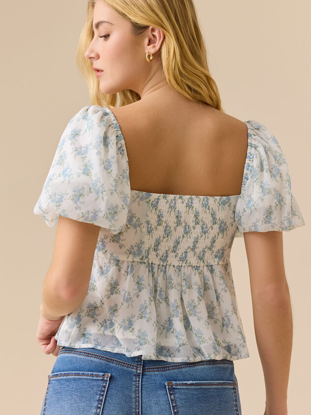 Alyssa Floral Babydoll Top Detail 5 - ALTAR'D STATE KIDS